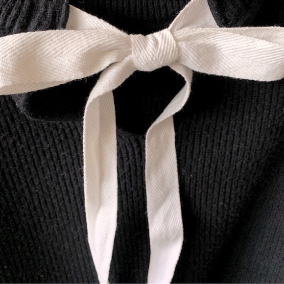 ZARA Tie Back Crop Sweater - Picture 3 of 5